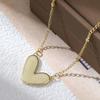 New Fashion Light Luxury High-End Love Pendant Necklace Femininity With Jewelry Heart-Shaped Clavicle Chain