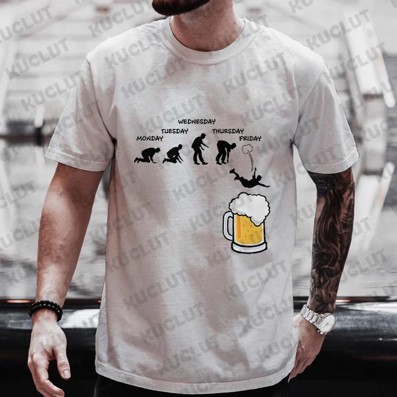 Diving Funny Printing Men Women T Shirts Fashion Casual Top Sleeve Short Sleeve Tshirts Deep Beer Diving Humor Alcohol Tees