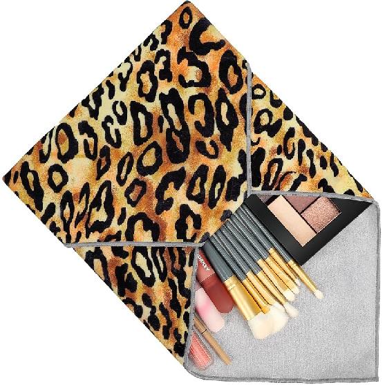 Magic Cloth Makeup Bag, Magic Pocket Makeup Bag, Lazy Cosmetic Bag for Travel, 17.7 x 17.7 inches Open Lay Flat Organizer for Beauty