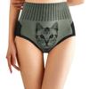 4 Pack Women's Tummy Control Cat Print Underwears