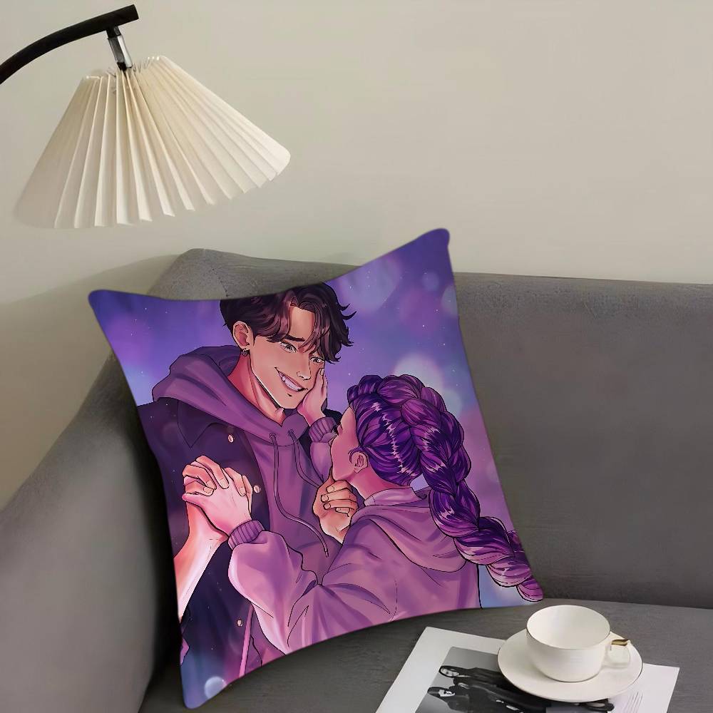 

KPop Demon Hunters Rumi Jinu Cushion Cover Inches Farmhouse Decor Home Throw Pillow Covers For Couch Decorations 12x12Inch