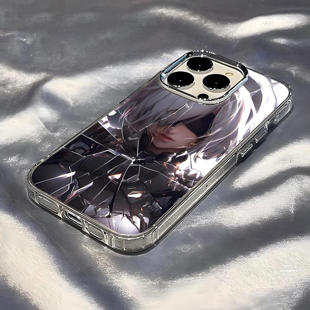 N-NieR A-Automata Phone Case For IPhone 17 Pro Max 16 15 14 Pro Max IPhone 13 Pro Max 11 Plus Transparent Cover