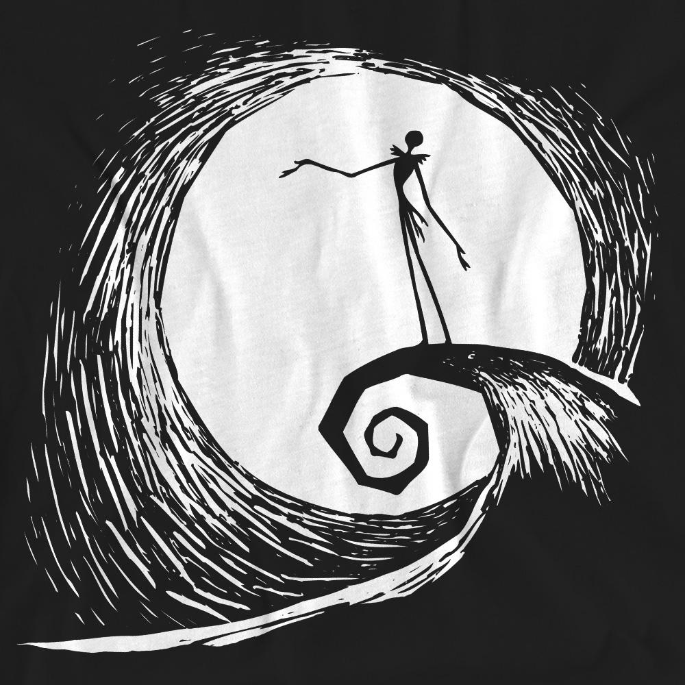 The Nightmare Before Christmas Unisex Adult Jack Moon Silhouette T-Shirt
