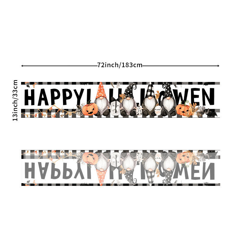 New Halloween Linen Tablecloth Holiday Table Decorations Tablecloth, Placemat, Coffee Table Cover