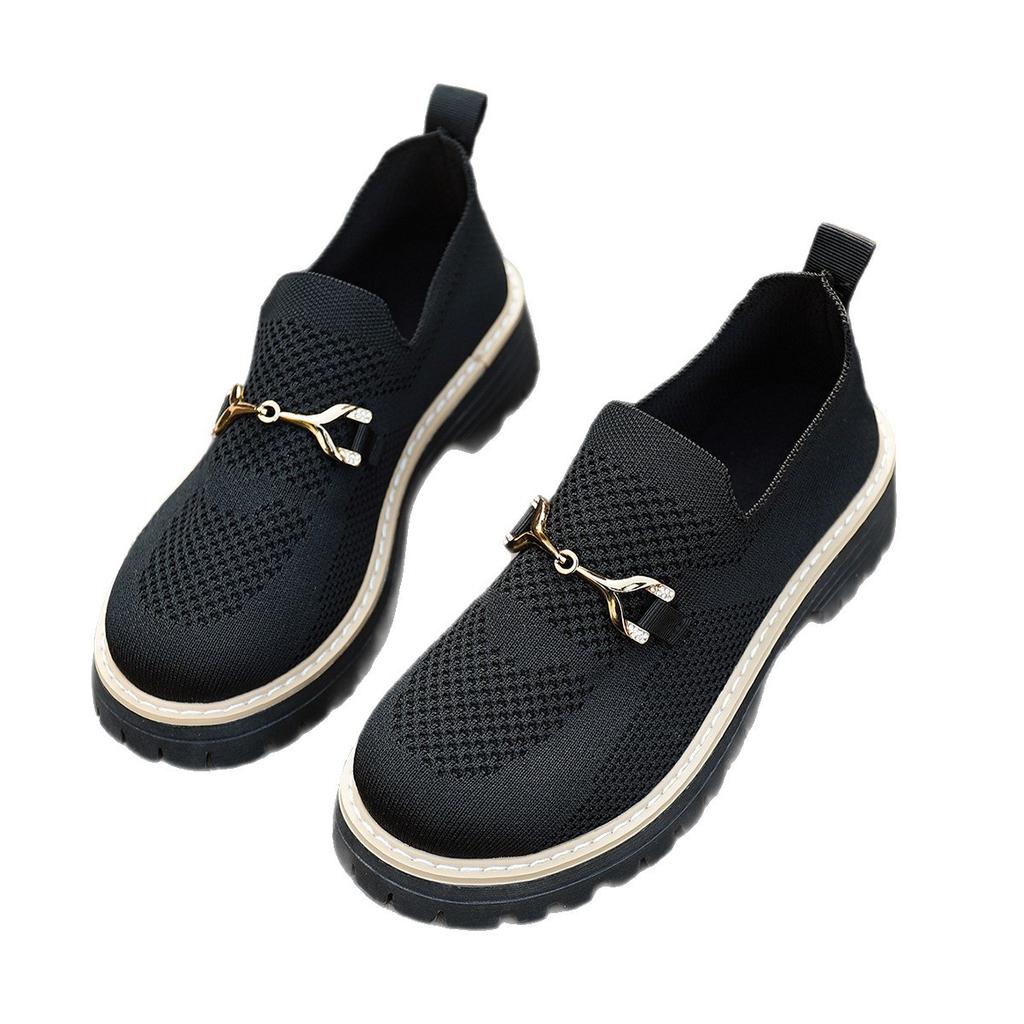 Women's single shoe mouth cloth new light four seasons large size sports shoes single shoes women's size fashion
