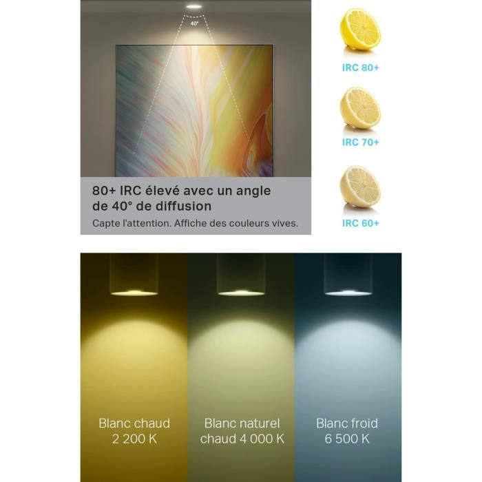 Ampoule Connectée - TP-LINK - Tapo L630 - Multicolore 2200K-6500K - 3.7W - Compatible Alexa et Google Home