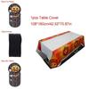 Halloween Party Decoration Supplies Including Pumpkin Tablecover And Straws**