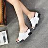 Fashion Slope Heel Women's Cool Mop Lightweight Height Increasing Summer New High Heels Thick Sole Straight Drag Outdoor Women's Sandals