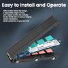 JEYI 22110 SSD Heatsink M.2 NVME Radiator Aluminum Alloy PS5 M.2 PCIE SATA SSD Efficient Radiator with Thermal Silicone pad