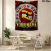 Custom Name FC Union Berlin Wall Tapestry Aesthetic Wall Hanging Printed Fabric Blanket Decorative Tapestries for Bedroom Living Room Home Decor