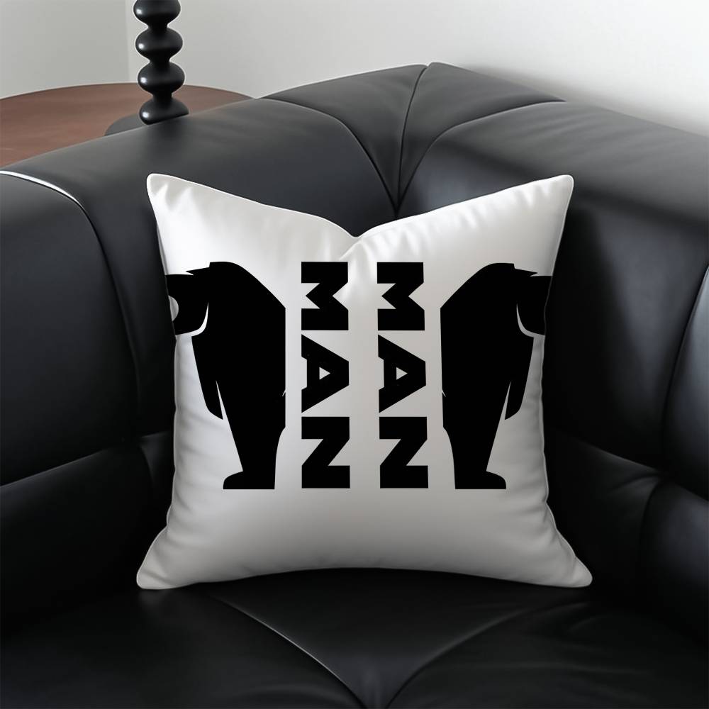 

M-ManS Truck Pillow Case Anti-dustmite Pillowcase Invisible zipper silky short plush Sofa cushion cover 12x12Inch