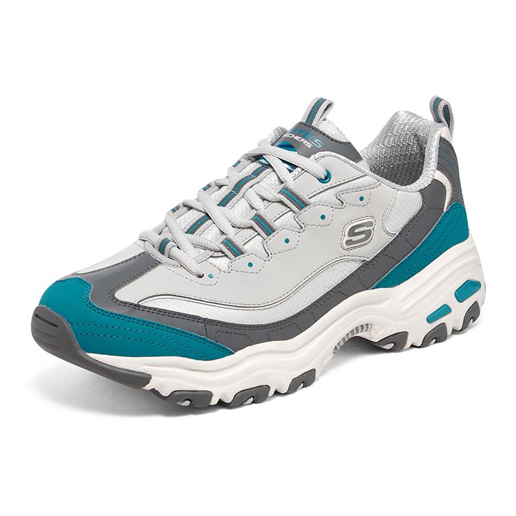 Skechers D'lites 1.0 Sneakers 'Beige Grey Blue' 894256-GRY