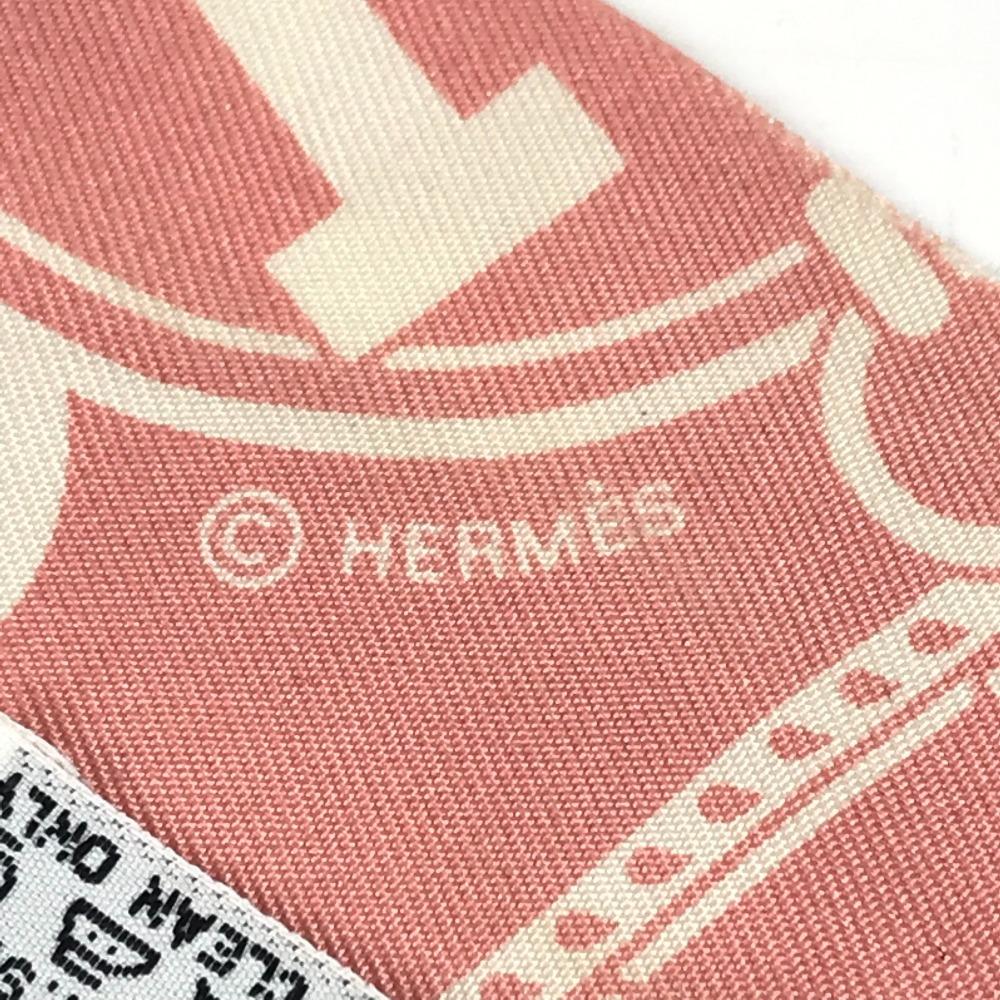 Hermes Twilly Scarf Silk Pink