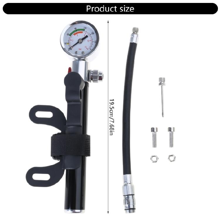 Bicycles Tire Pump Tyre Inflation Foot Pump Bicycles Pump Bicycles Tire Air Pumps Mini Hand Pump with Pressure Gauge