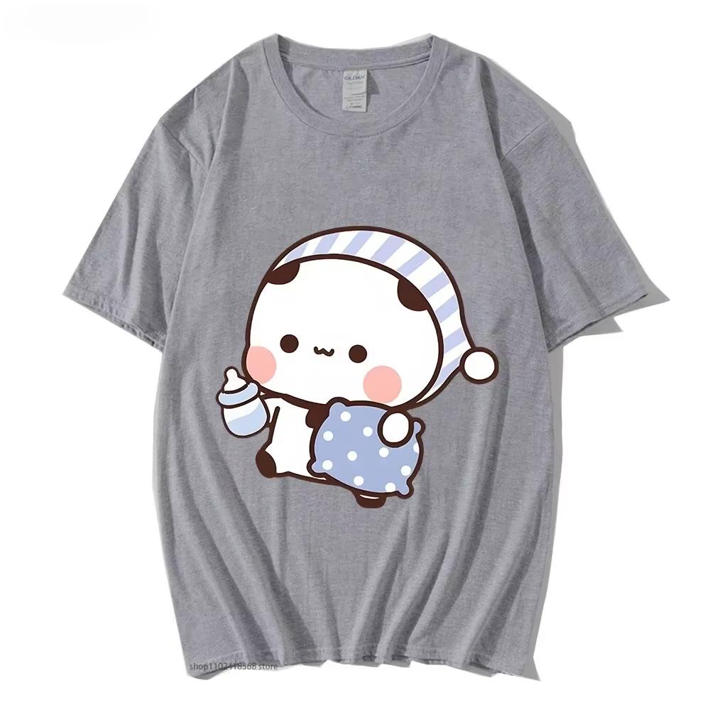 Camiseta De Pareja Con Bonito Panda BuBu Para Dormir Con Camiseta Gráfica De Oso DuD Ropa Para Mujercamisetas De Manga