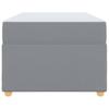 Bed Frame with Mattress Light Grey 80 x 200 cm Fabric
