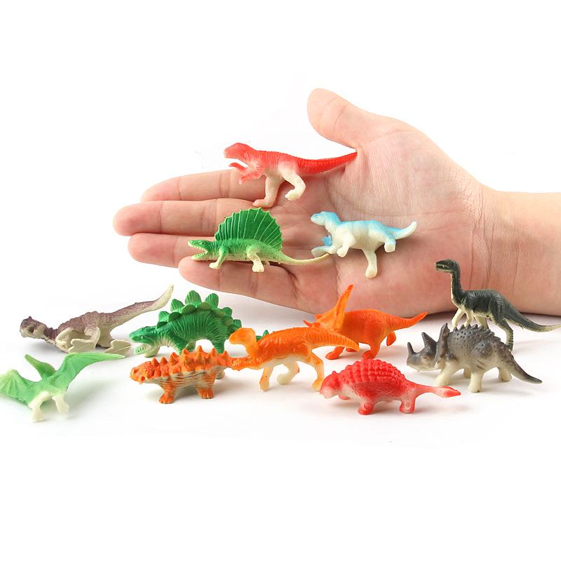 Ancient Dinosaur Children'S Simulation Animal Model Dolls, Solid Vinyl Colored Dinosaur Toys