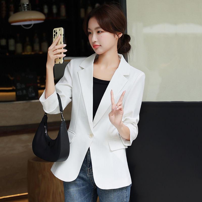 Women's Petite Spring 2024 Slimming Casual Blazer: Street Style Jacket