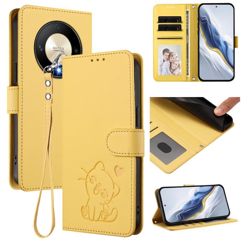 Etui z klapką na For Honor Magic6 Lite, etui na telefon For Honor Magic 6 Lite Pro 5G, skórzane etui portfelowe BRP-NX1 z przegródką na karty, tylna okładka