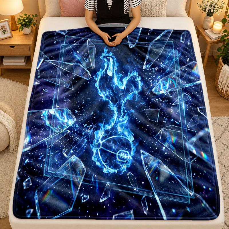 Flanell-Decke Tottenham Hotspur Warm Weich Überwurfdecke für Innenbereich Sofa Bett Wohnzimmergebrauch