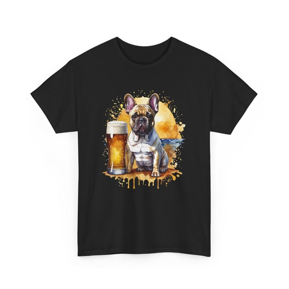 

Beer Drinking T-Shirt | Funny Beer Shirt | Beer T-Shirt French Bulldog XL