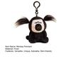 White-Faced Monkey Plush Keychain Soft Skin-Friendly Backpack Charm Unique Funny Ugly Doll Ornament Quirky Monkey Desk Decor