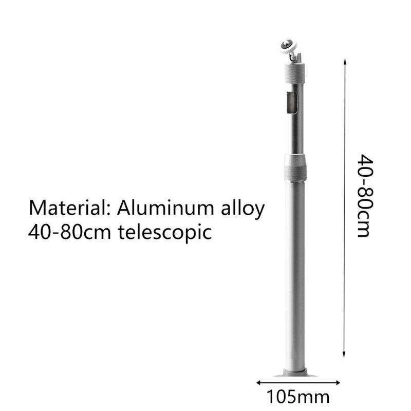 

Телескопический кронштейн для монитора из алюминиевого сплава 20-80 см, удлинитель для камеры на шесте для наблюдения на 360 градусов