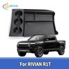 zkfan8 TPE Center Console Lower Layer Storage Box for RIVIAN R1T Car Central Tray Organizer Interior Tidying Practical Auto Accessories