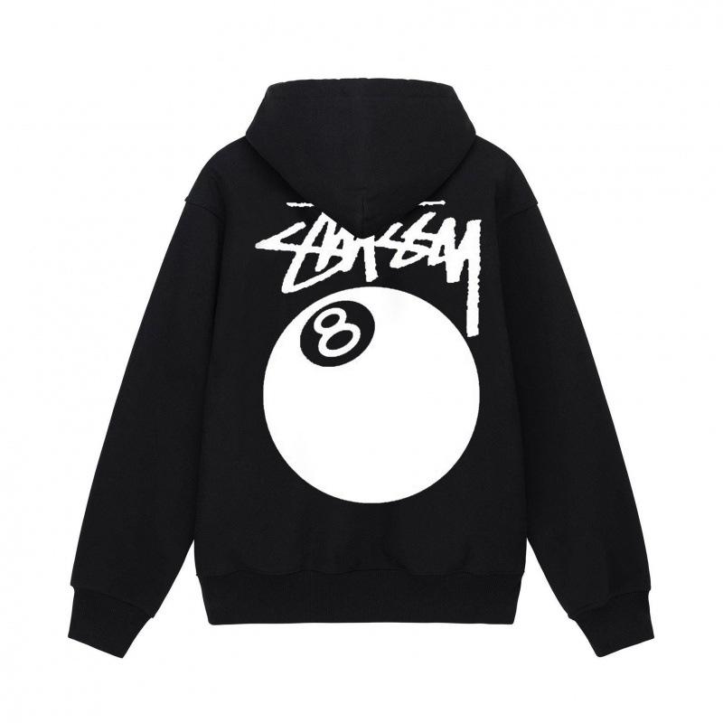 Stussy 2025 Heren Basic Terry Pullover Hoodie, 700g Kwaliteit