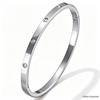 Stylish Ten Diamond Titanium Steel Couple Bracelets with Zirconia - Non-Fading, Trendy, Bestseller.