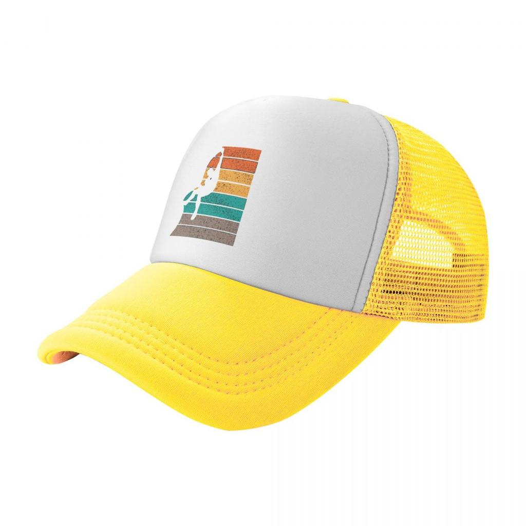 Vintage Rock Climbing State Outline Trucker Hat Retro Outdoor Casual Mesh Baseball Cap Unisex