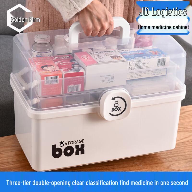 Multi-Layer Home First Aid & Medicine Storage Box