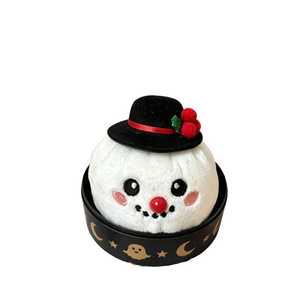Christmas Plush Stress Toy Gift Set with Steamer Basket - Soft Toys for Adults and Kids