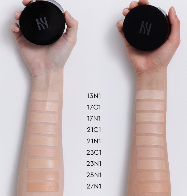 Hera Schwarze Cushion Foundation Duo LSF34 15g x2 – Koreanisches Cushion mit hoher Deckkraft und Nachfüllpackung (9 Schattierungen)