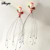 Head Massager Head Scratching Octopus Scalp Non Soul Extractor Divine Tool Hair G Head Massager Cartoon Santa Claus Rooster Mass