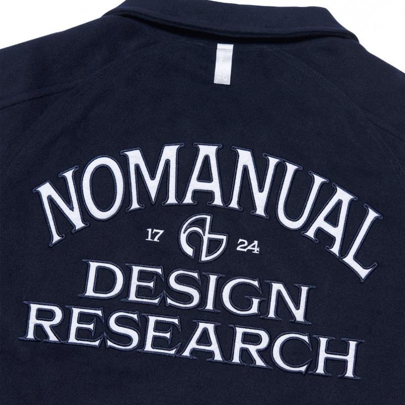 Nomanual W.s Varsity Jacket   Dark Navy