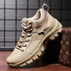 Fashion Luxury Brand Hiking Shoes Men's Vintage Style Travel Flats Non-slip Outdoor Walking Sneakers Male Comfortable Trekking Footwear
