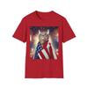 Cute Patriotic Cat T-Shirt - Great Gift, Cat Lovers