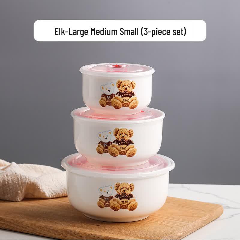 Qiwei Ceramic Microwave Bowl Set