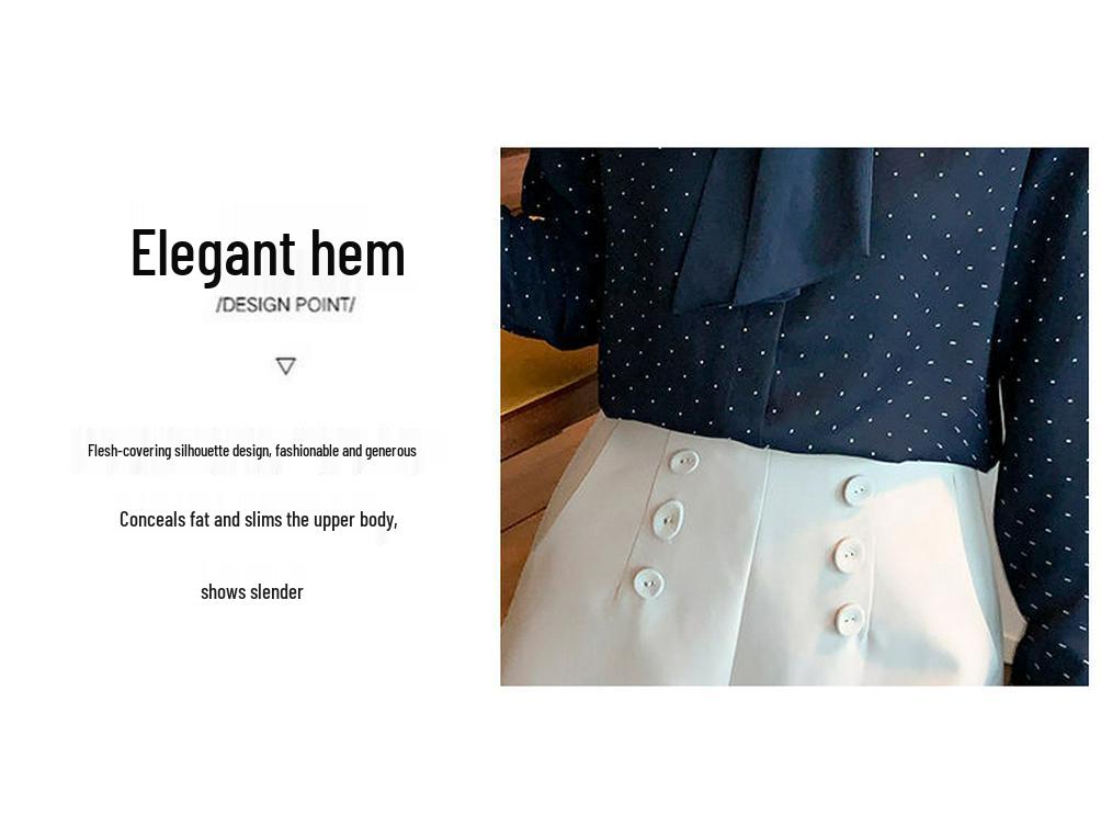 Women's Spring/Summer Bow Blouse: Trendy Long Sleeve Shirt for Autumn 2025