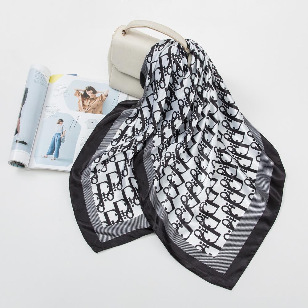 Hochwertige, luxuriöse Seidenschals, Stirnband, Schals, Halstuch für Damen, Ketten-Seidenschal, dekorativer Schal für Damen