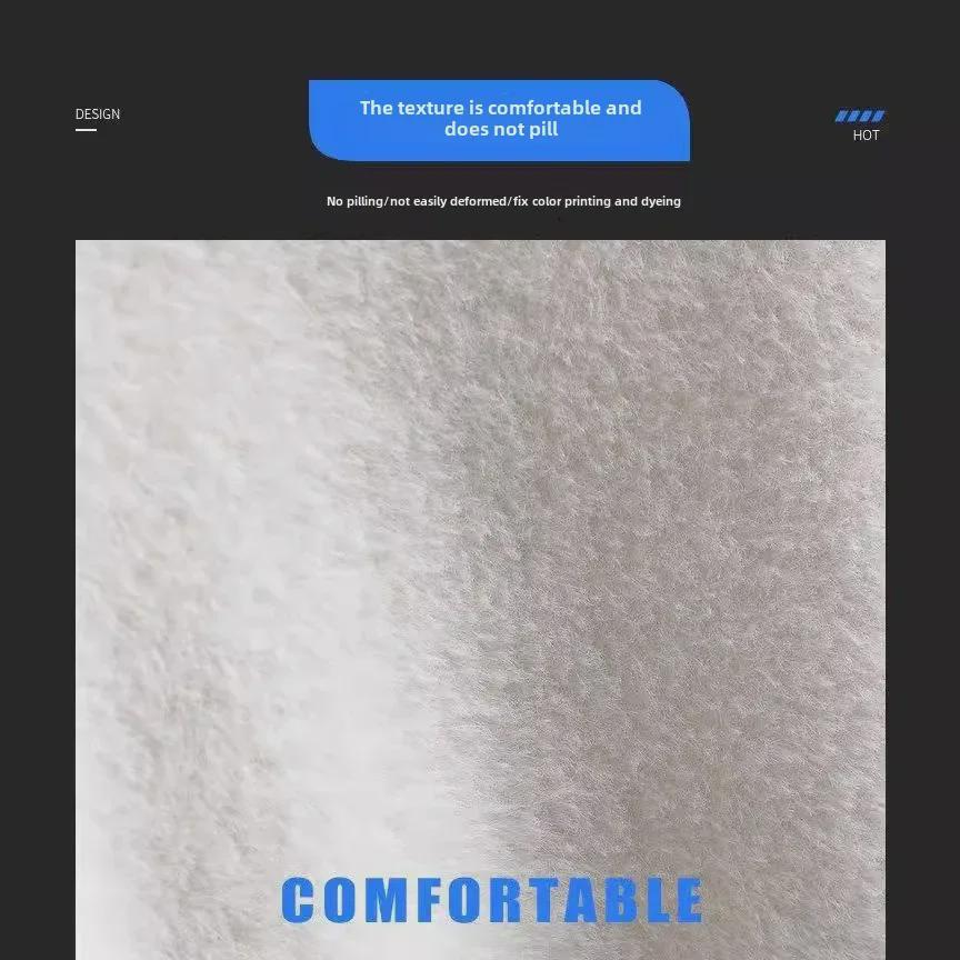 Herren Herbst/Winter Gold Nerz Doppelseitiger Samtpullover - Dick gestrickt, Rundhalsausschnitt, Koreanischer Stil