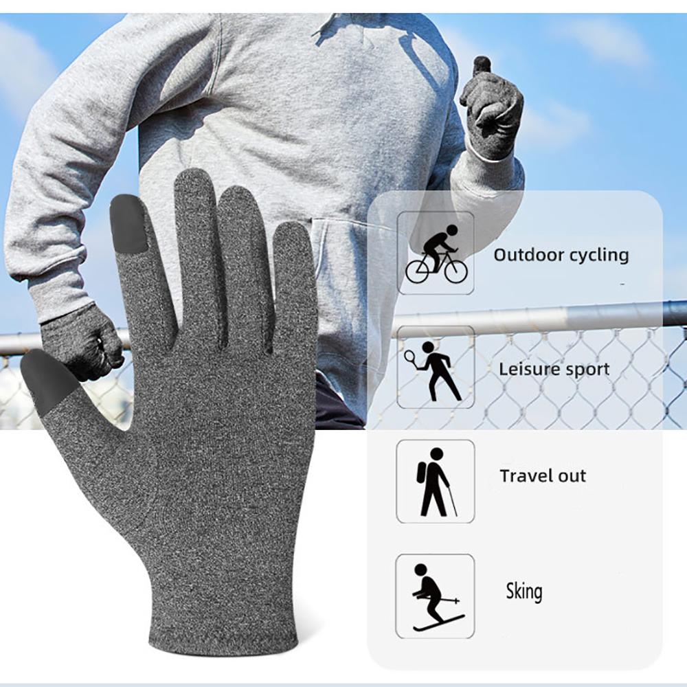 1 Pair Compression Arthritis Gloves Comfortable Fit For Men Women Full Finger Rheumatoid Osteoarthritis Cycling