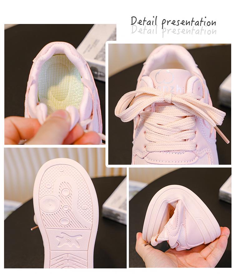 Niche 2025 Trendy Women's Thick-Soled White Skate Shoes - Versatile Casual for Spring & Autumn