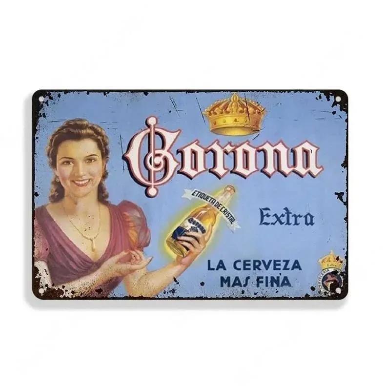 Vintage Beer Brand Metal Tin Sign Man Cave Bar Club Industrial Decor Metal Signs Plaque Garage Retro Metal Plate Wall Decor