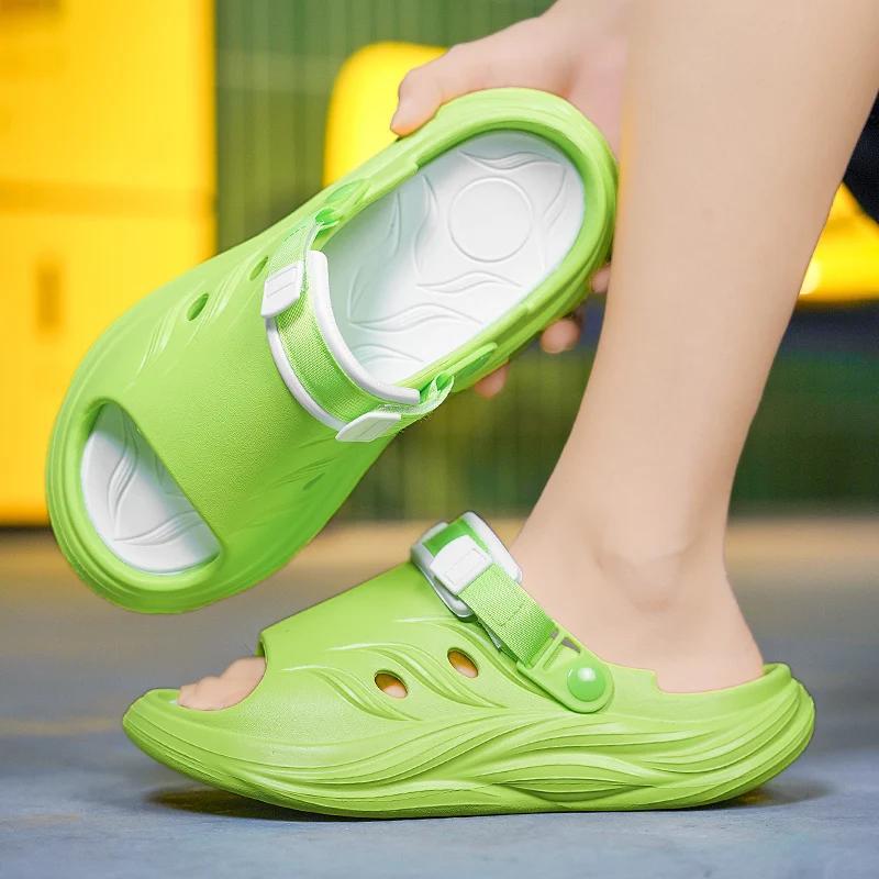 Fashion 2024 New Summer Eva Fashion Men Slippers Women Flip Flops Thick Slides Fashion Printed Couples Platform Shoes Outdoor Sandals