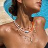 3 Stück/Set Urlaubsfisch Seestern Muschel Samenperlen Halskette Sommer Strand Ozean Thema Boho Choker Schmuck für Frauen