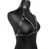 Damen Plus Size Gürtel, Punk Brustgeschirr für Damen, Modisches PU-Leder Käfig BH Geschirr, Rave Outfit Geschirr Gürtel.
