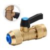 Hose Adapter Brass Valve Adjustable Flow Settings Metal Switch Control Adjustable Water Flow Valve Brass Gold Gardening Tasks