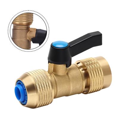 Hose Adapter Brass Valve Adjustable Flow Settings Metal Switch Control Adjustable Water Flow Valve Brass Gold Gardening Tasks